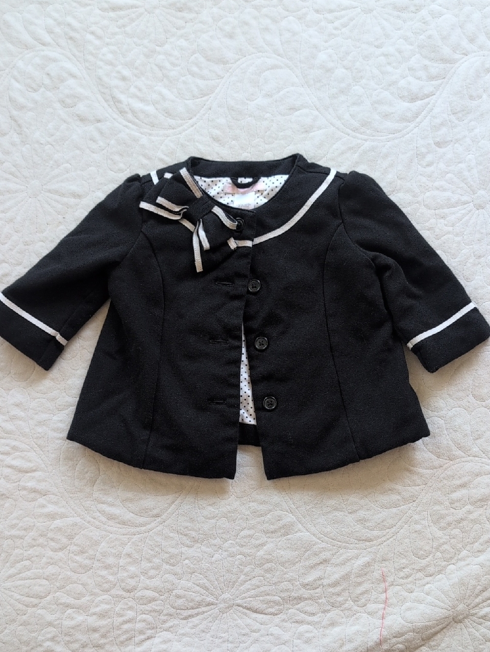 Janie and Jack Bow-Accent Jacket 6-12 Mos NWOT